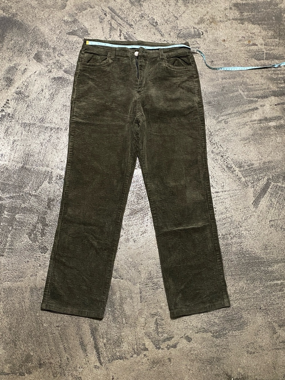 Unisex Olive Corduroy Pants